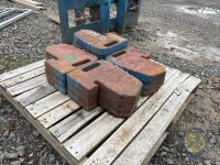 13 original major Massey Ferguson weights