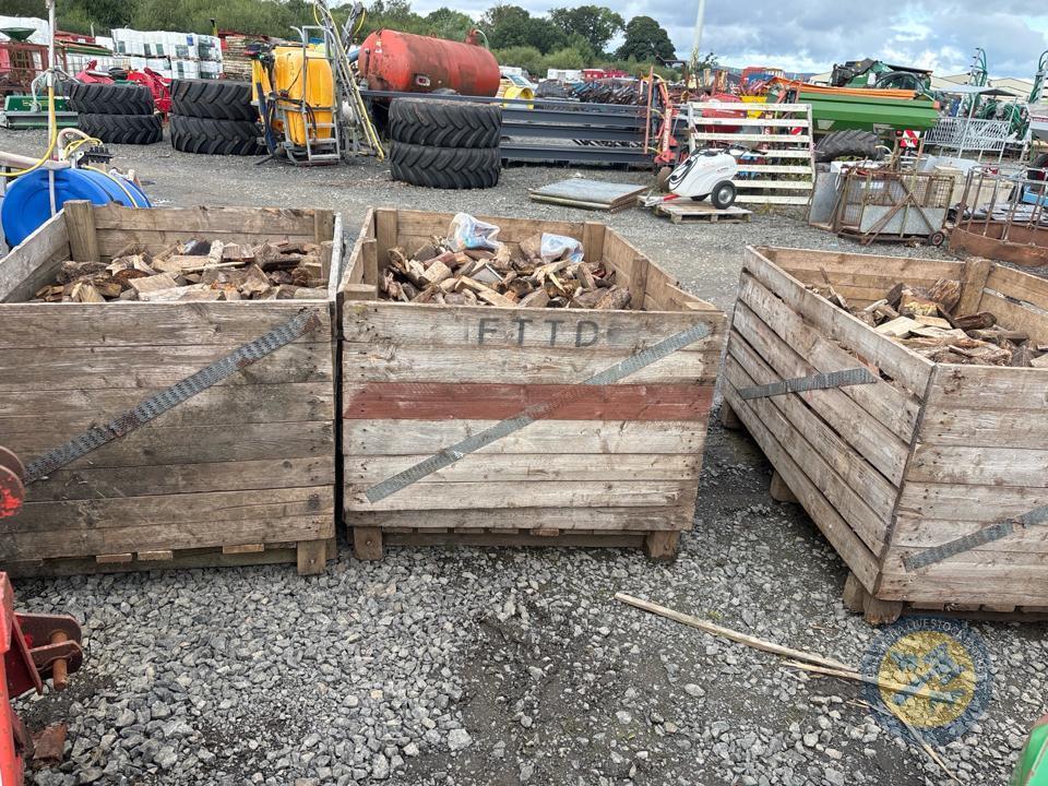 3 potato boxes of sticks