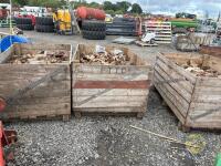 3 potato boxes of sticks