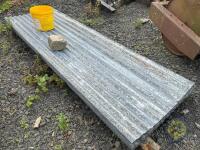 40 sheets of heavy gauge corrugated tin 9.5ft long