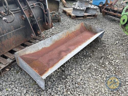 6ft 6 inch galvanised cattle trough