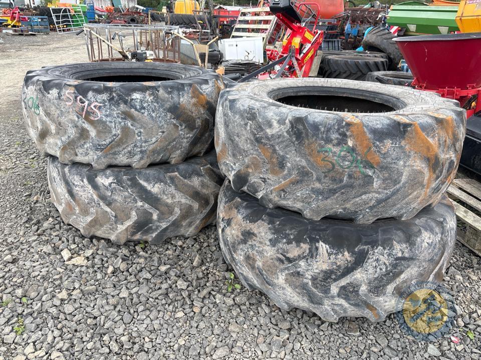 4x 460/70 R24 handler tyres