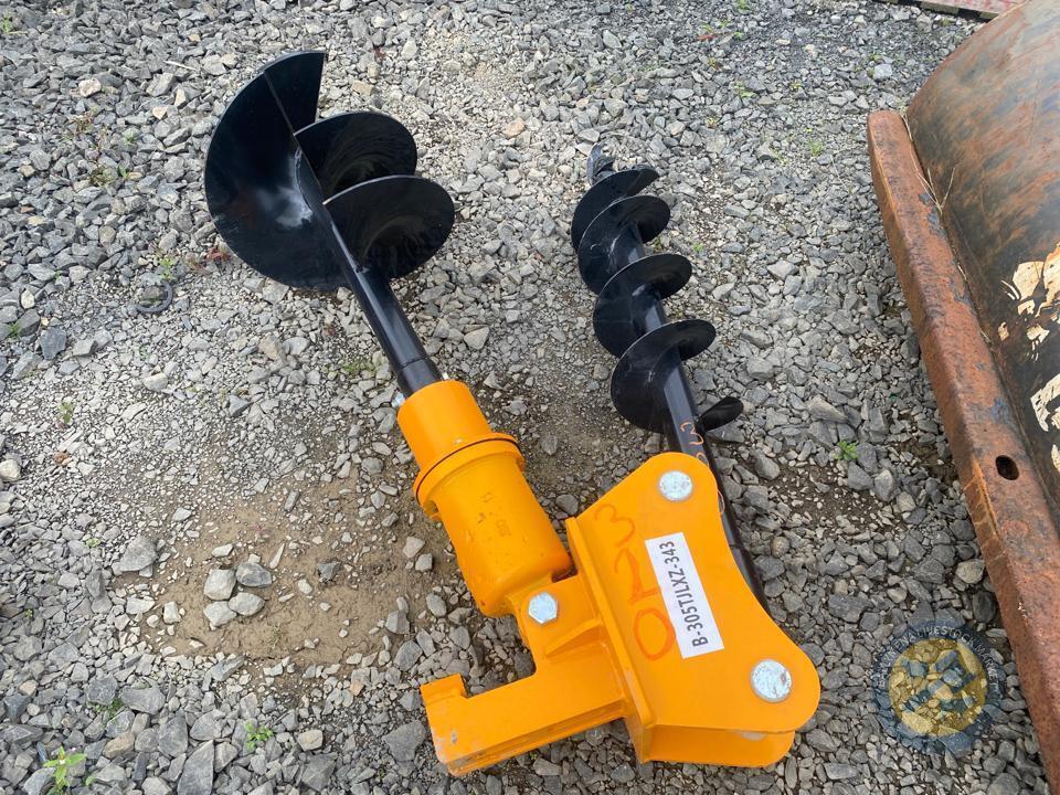 Digger auger hydraulic driven with 2 augers
