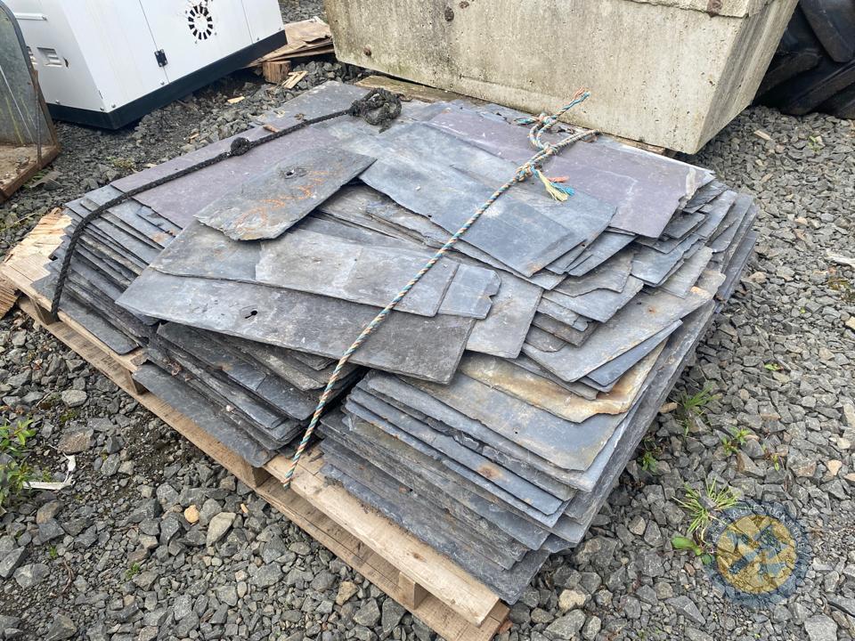 pallet of bangor blue slates