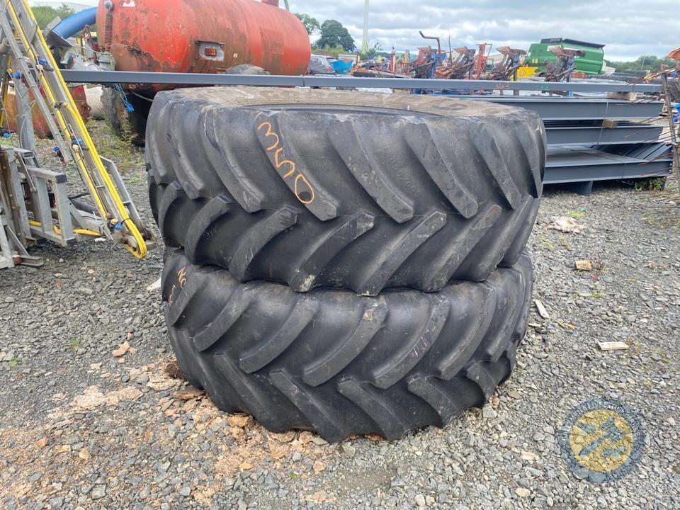 2x 600R38 Goodyear tyres