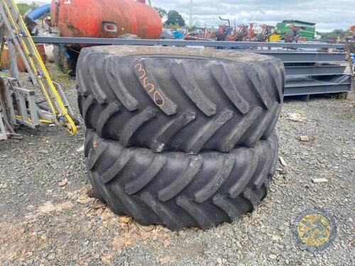 2x 600R38 Goodyear tyres