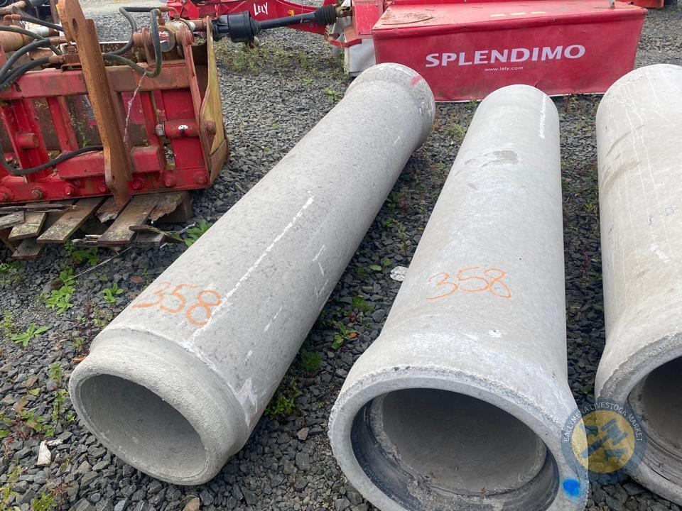 2x 15 inch x 8ft pipes