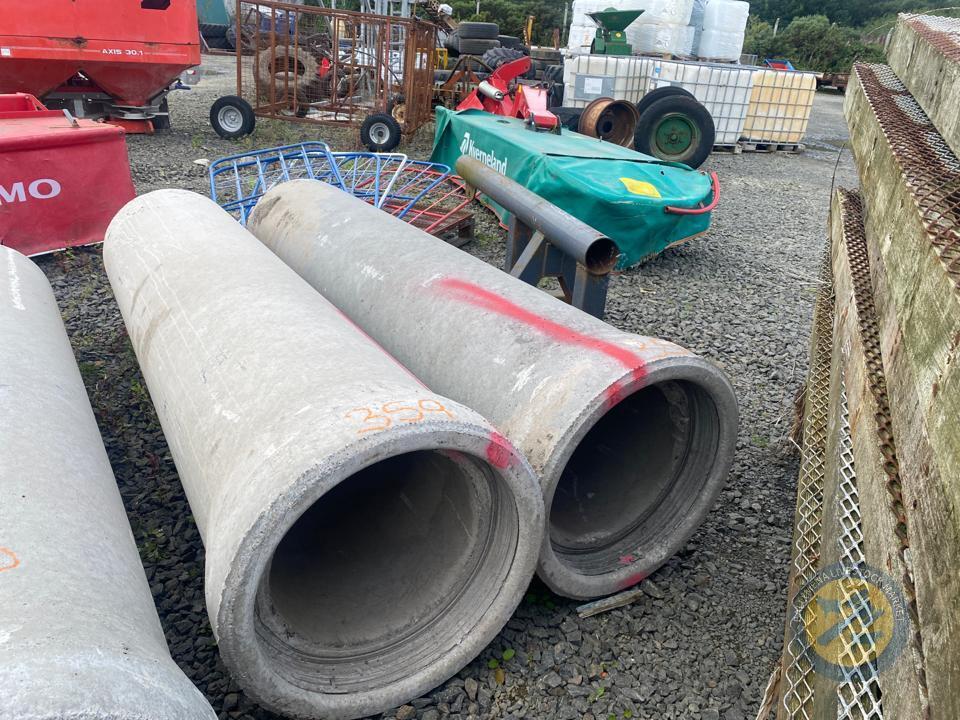 2x 18inch x 8ft pipes
