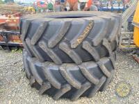 2 580/70 R38 & 2 480/70 R28 Tyres - 2