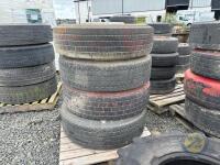 4 315/80 R22.5 tyres & rims Daewoo