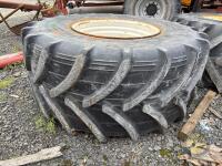 2 800/R32 tyres & rims - 2