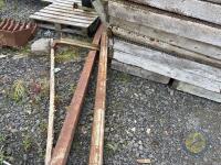 2 steel box section posts