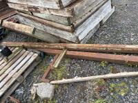 2 steel box section posts - 2