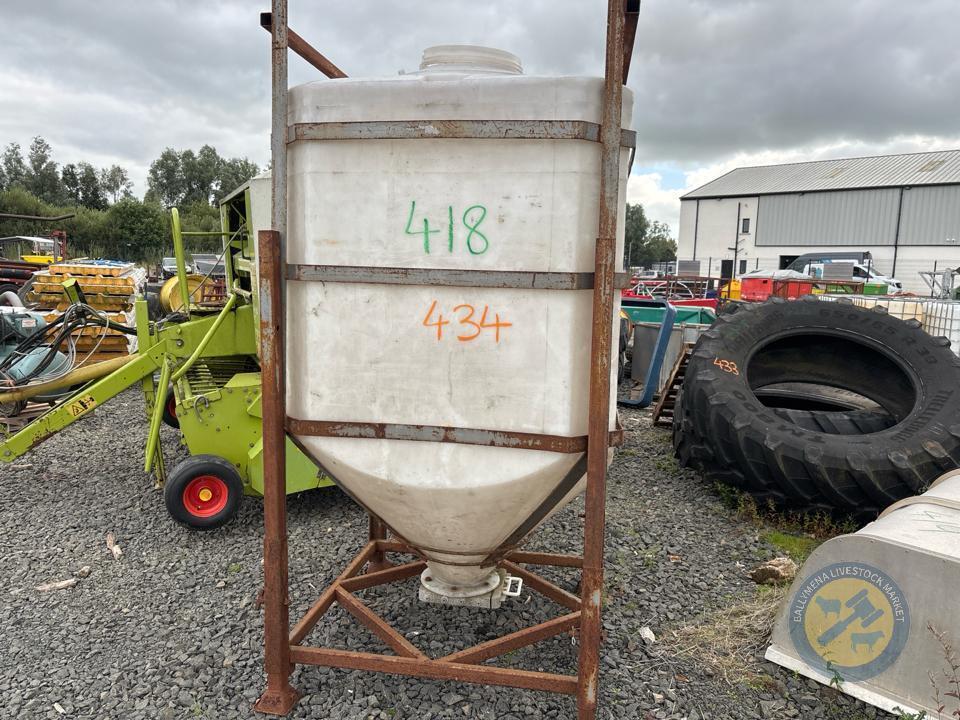 1 Ton adjustable meal bin