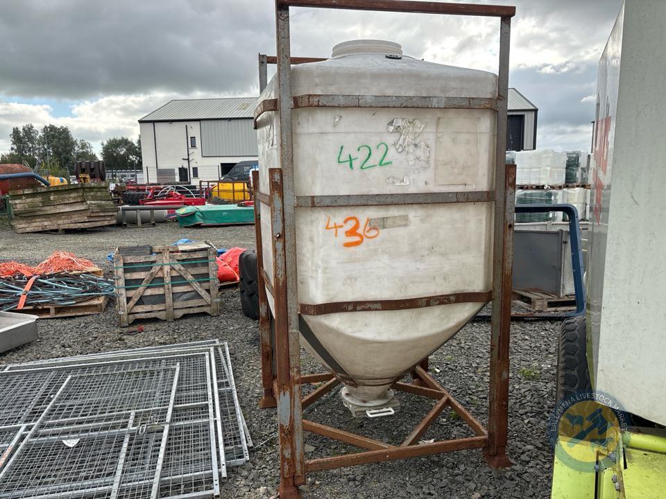1 ton adjustable meal bin