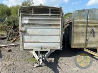 14ft hudson triaxle trailer, comes with decks & cattle gate - 2