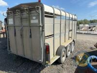 14ft hudson triaxle trailer, comes with decks & cattle gate - 5