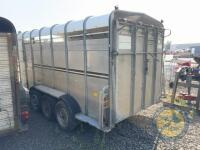 14ft hudson triaxle trailer, comes with decks & cattle gate - 7