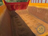 Yellow dump trailer with red door repsprayed - 5