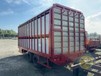 Cattle traielr tandem axle MCM 18x8 iwht stands, lights - 5