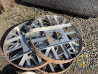 4 large steel wheels - 2