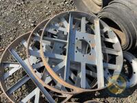 4 large steel wheels - 2