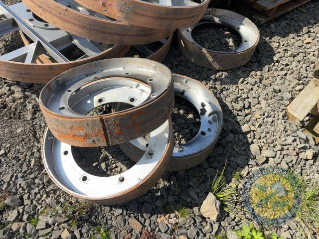 4 small steel wheels