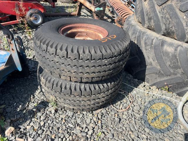 2x trailer wheels 12.5/80/15.3