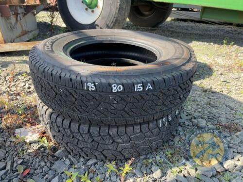 2x 195/80/15 tyres