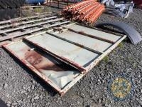 2x metal doors - 2