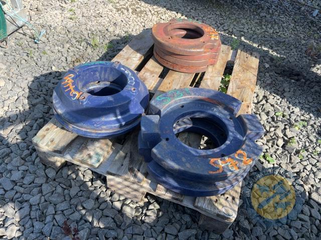 Set of Fordson wheel weights