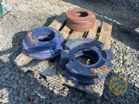 Set of Fordson wheel weights