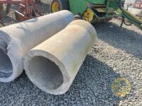 2x concrete pipes 1200x450