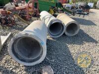 2x concrete pipes 1200x450 - 2