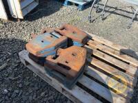 10x Ford stamped tractor weights - 2