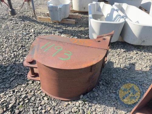 18inch digger bucket for Case 580 wheeled digger