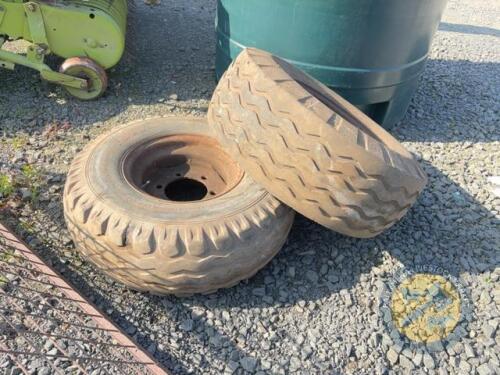 2x 6 stud rims & tyres