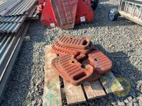 9 red tractor weights