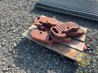 9 red tractor weights - 3