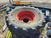540/65/R24 tractor tyres & rims - 2
