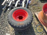 2x rake tyres & rims - 2
