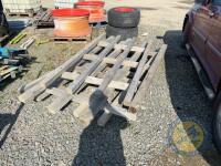 3x wooden frames - 3