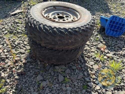 2x quad tyres 23/8/11