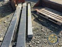 1x galvanised post