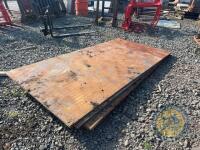 3x 8x4 heavy duty steel plates