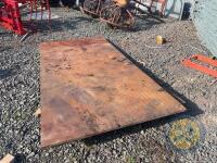 3x 8x4 heavy duty steel plates - 2