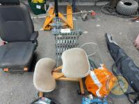 pasture chair & bottle holder table