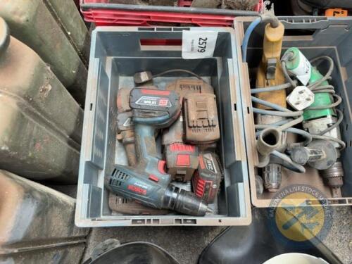 2 battery 18v bosch drills & batteries