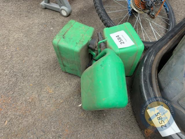 3 green 5L jars