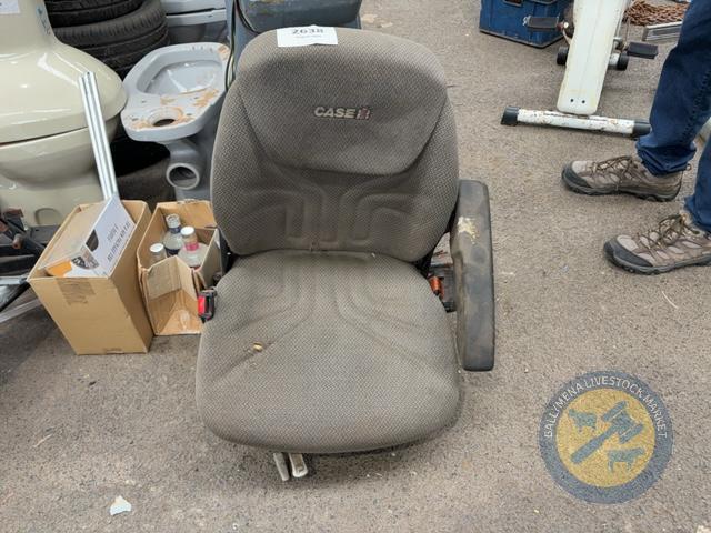 Case tractor seat